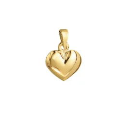 Aagaard - 14 karat guld hjerte vedhæng, 10x12mm - 1487002-1