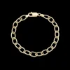 Aagaard - Guldbelagt sølv armbånd med ovale led - 1601-s-g24