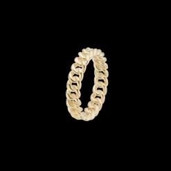 Aagaard - Links ring i guldbelagt sølv - 1800-s-g16