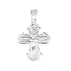 Aagaard - Sølv dagmarkors, blank bagside, 17x20mm - 1188006-g