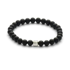 Alexander Lynggaard - Armbånd med sort onyx, 8mm - c00060