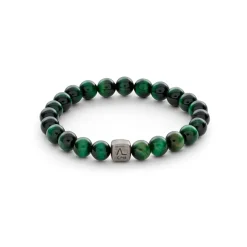 Alexander Lynggaard - Armbånd med grøn tigerøje, 8mm - c00360