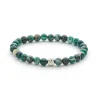 Alexander Lynggaard - Armbånd med Dioptase sten, 6mm - c01030