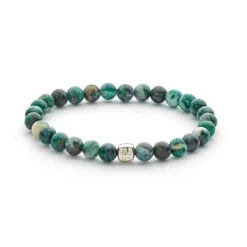 Alexander Lynggaard - Armbånd med Dioptase sten, 6mm - c01030