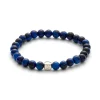 Alexander Lynggaard - Armbånd med blå tigerøje sten, 6mm - c00780