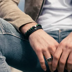 Alexander Lynggaard - Armbånd med grøn tigerøje, 8mm - c00360