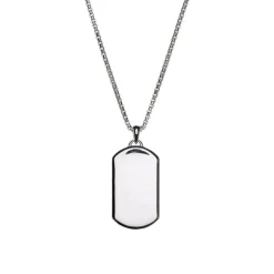 Alexander Lynggaard - Dog Tag halskæde i sølv, Id Plade - d27001