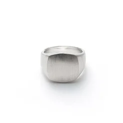 Alxander Lynggaard - Firkantet signet ring i sølv - h10111