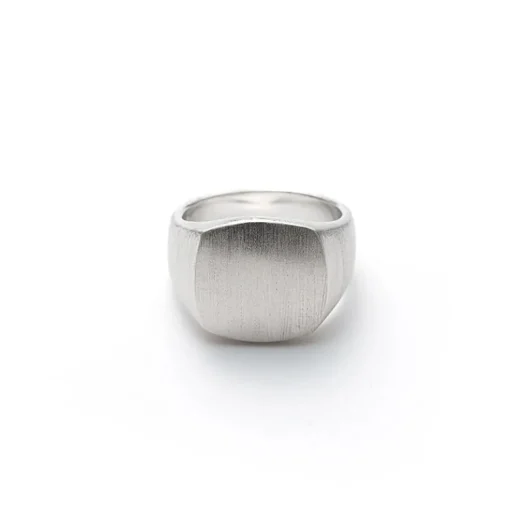 Alxander Lynggaard - Firkantet signet ring i sølv - h10111