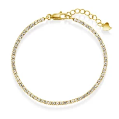 Arne Nordlie - Forgyldt sølv tennis armbånd - 62234
