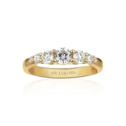 Belluno ring i forgyldt fra Sif Jakobs-r42126-cz-sg