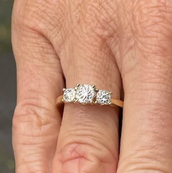 Blomster Jewellery - 14 kt guldring med diamanter - blti01r