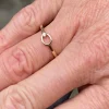 Blomster Jewellery - 14kt guld ring med diamant - blgu47r