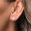 Blomster Jewellery - 14kt guld hjerte ørestikker med diamanter - blgu54er