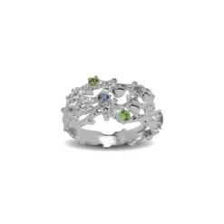 Blossom - Radiance Reef Sølv ring med sten - 21621668