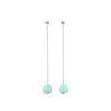 Blossom - Sølv øreringe med Amazonite sten - 21981597-53