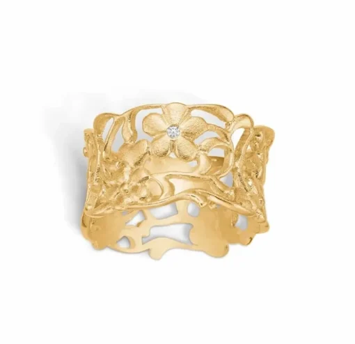 Blossom Copenhagen - 14 karat guldring med diamant - 1464104