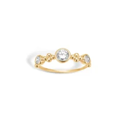 Blossom Copenhagen - 8 karat guld ring med sten  - 09621394