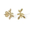 Blossom Copenhagen - Forrest 9 kt guld ørestikker med blomster og sten - 09921692