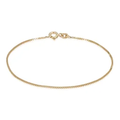 BNH - Venezia Guld / Hvidguld armbånd med fjederrings lås