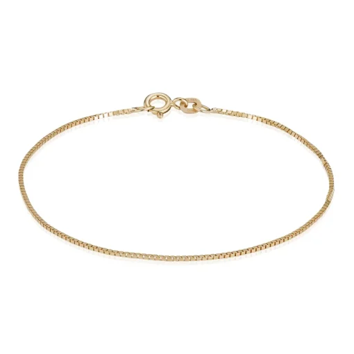 BNH - Venezia Guld / Hvidguld armbånd med fjederrings lås