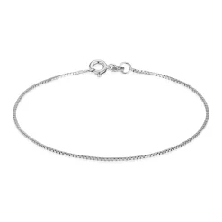 BNH - Venezia Guld / Hvidguld armbånd med fjederrings lås