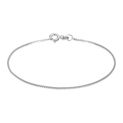 BNH - Venezia Guld / Hvidguld armbånd med fjederrings lås