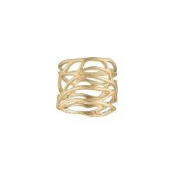 Bred forgyldt ring fra Blossom-23619018
