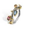 By Birdie - Grace Single ring med ægte sten - 50110380b