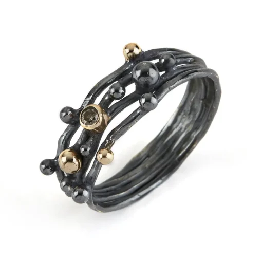 By Birdie - Urban Harlem ring med diamant - 50110108