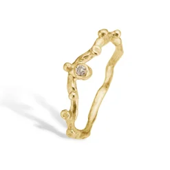 By Birdie - Zenith 14kt guldring med diamant - 50110346