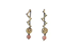 By Birdie-Golden Grace Coin med pink opal-50801294k