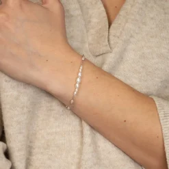byBiehl - Aura sølv armbånd med ferskvandsperler - 2-3902wp-r