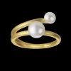 byBiehl - Coco ring i forgyldt sølv med perle - 5-3301WP-GP