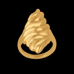 byBiehl - Dunes Statement ring i guldbelagt sølv - 5-4904-gp