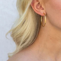 byBiehl - Grace hoops i forgyldt, 35mm - 4-5004-gp
