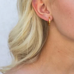 byBiehl - Grace hoops i forgyldt, 18mm - 4-5002-gp
