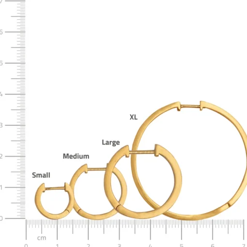 byBiehl - Grace hoops i forgyldt, 35mm - 4-5004-gp