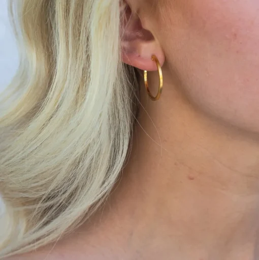 byBiehl - Grace hoops i forgyldt, 25mm - 4-5003-gp