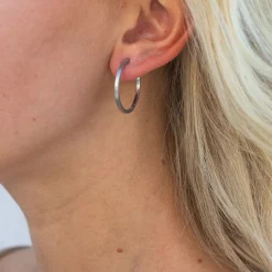 byBiehl - Grace hoops i sølv, 25mm - 4-5003-r