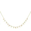 byBiehl - Jungle Vine Sparkle halskæde i guldbelagt sølv - 3-3106a-gp