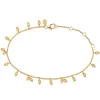 byBiehl - Jungle vine sparkle armbånd i guldbelagt sølv - 2-3106a-gp