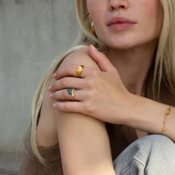 byBiehl - Just Love ring i guldbelagt sølv - 5-4504-gp