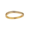 byBiehl - Ocean flow band sparkle ring i forgyldt sølv - 5-4203A-GP