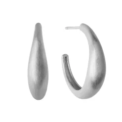 byBiehl - Ocean flow hoops i sølv, Medium - 4-4202-r