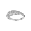 byBiehl - Ocean flow sparkle ring i sølv med zirkonia - 5-4202a-r