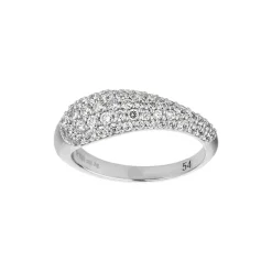 byBiehl - Ocean flow sparkle ring i sølv med zirkonia - 5-4202a-r