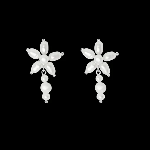 Bybiehl - Pearl Signatur øreringe med perle i sølv - 4-039wp-r