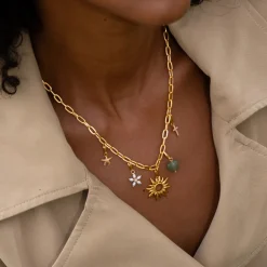 byBiehl - Pearl signature charm, forgyldt vedhæng med perler - 7-5201wp-gp