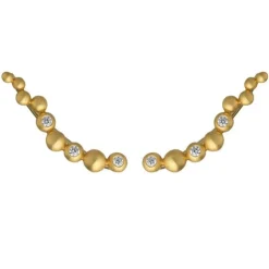 byBiehl - Pebbles earclimber i forgyldt sølv fra byBiehl - 4-3807a-gp
